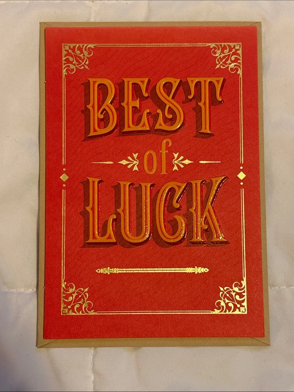 🌻 Bundle of 2 Hallmark Good Luck Cards NWT